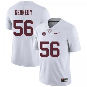 NCAA Men's Alabama Crimson Tide #56 Brandon Kennedy Stitched College Nike Authentic White Football Jersey AN17F66RU